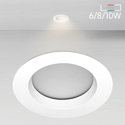 [LED 6/8/10W] 세느 방습 매입등 욕실등(타공:75mm) 방수등급 : IP54