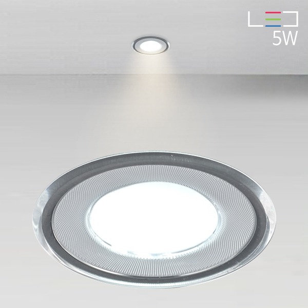 [LED 5W] 옴브 직부 매입등 (타공:75mm)