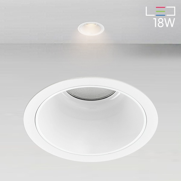 [LED 18W] 미켈 방습 매입등 (특대) (타공:125mm)