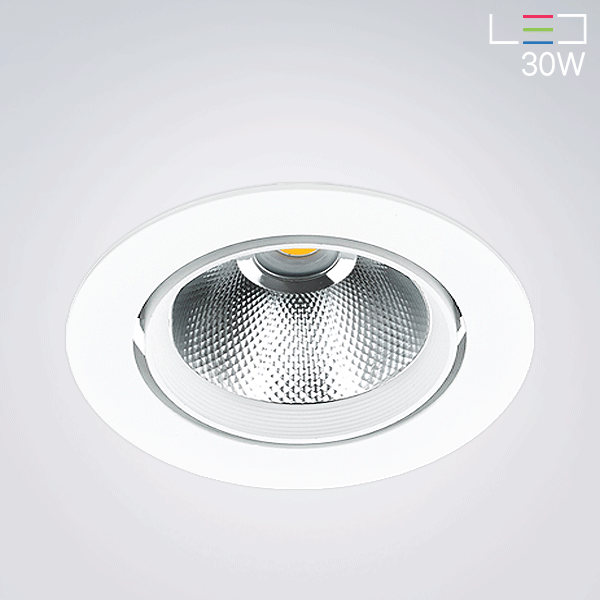 [LED 30W] 글랜모어 회전 매입등 (타공:120mm)