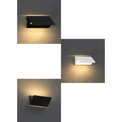 [LED 5W] 오독 1등 벽등 (A형) (백색/흑색)