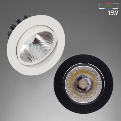 [LED 15W] 얼루어 원형 매입등 타공:115mm~130mm