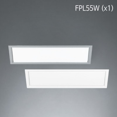 벤트 직사각 세면등 (매입등) FPL55W x 1등 램프포함 / 타공:560x140