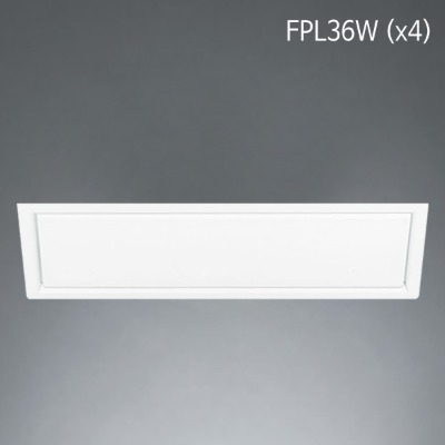 벤트 직사각 중(中) 더블 매입등 FPL36W x 4등 램프포함 (타공:920x220)