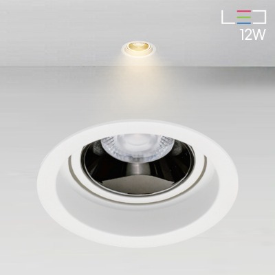 [LED 12W] 듀니 회전 매입등 (타공:75mm)