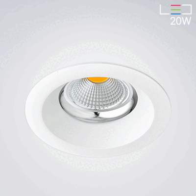 [LED 20W] 포인츠 라운드형 매입등 (타공:105mm)