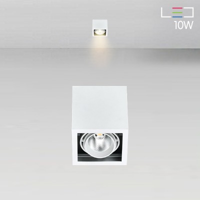 [LED 10W] 포이치 노출1구 직부등 (블랙/화이트)