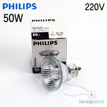 필립스 GU10 220V 일반전압용 50W (투명)