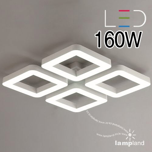 [LED 160W]DLR-105 스페이스1호 시스템 정사각 거실등