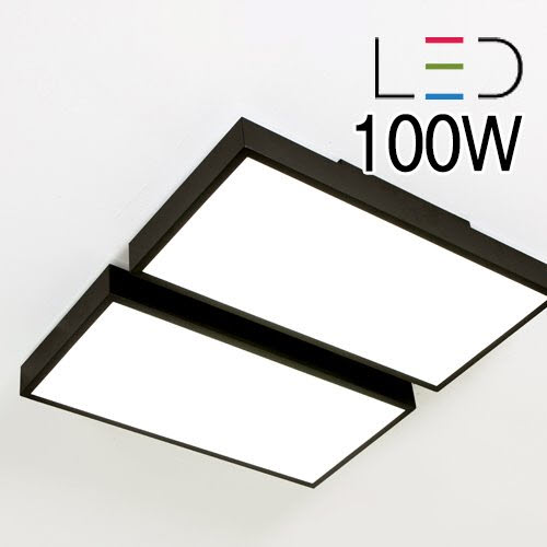 [LED 100W] 직사각 방등 직부