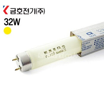 번개표 형광등 32W G13 (황색,박스판매-20EA)